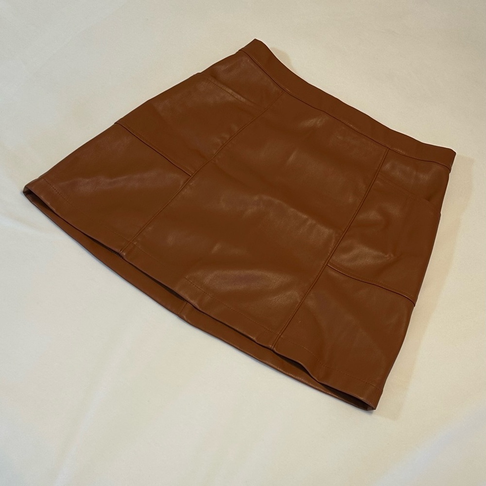 Frankie B. Brown Midi Skirt